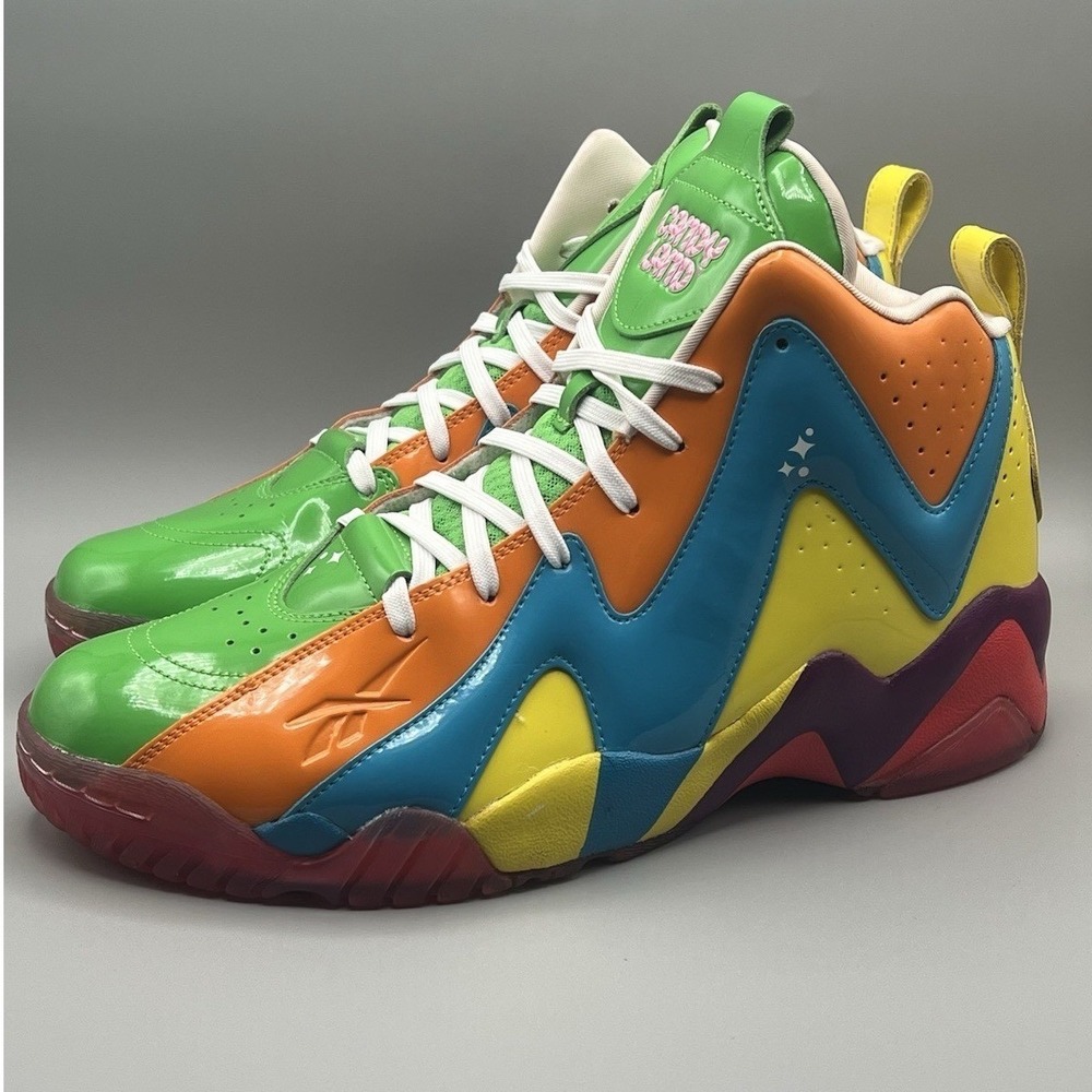 Reebok Kamikaze 2 Candy Land Shawn Kemp Retro Basketball - Men's Size 12 USED - Picture 2 of 9